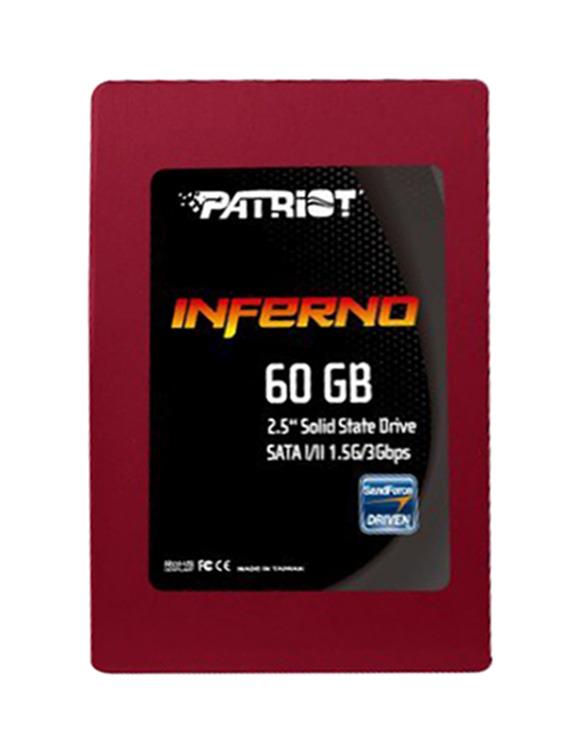 PI60GS25SSDR Patriot Inferno Series 60GB MLC SATA 3Gbps 2.5-inch Internal Solid State Drive (SSD)