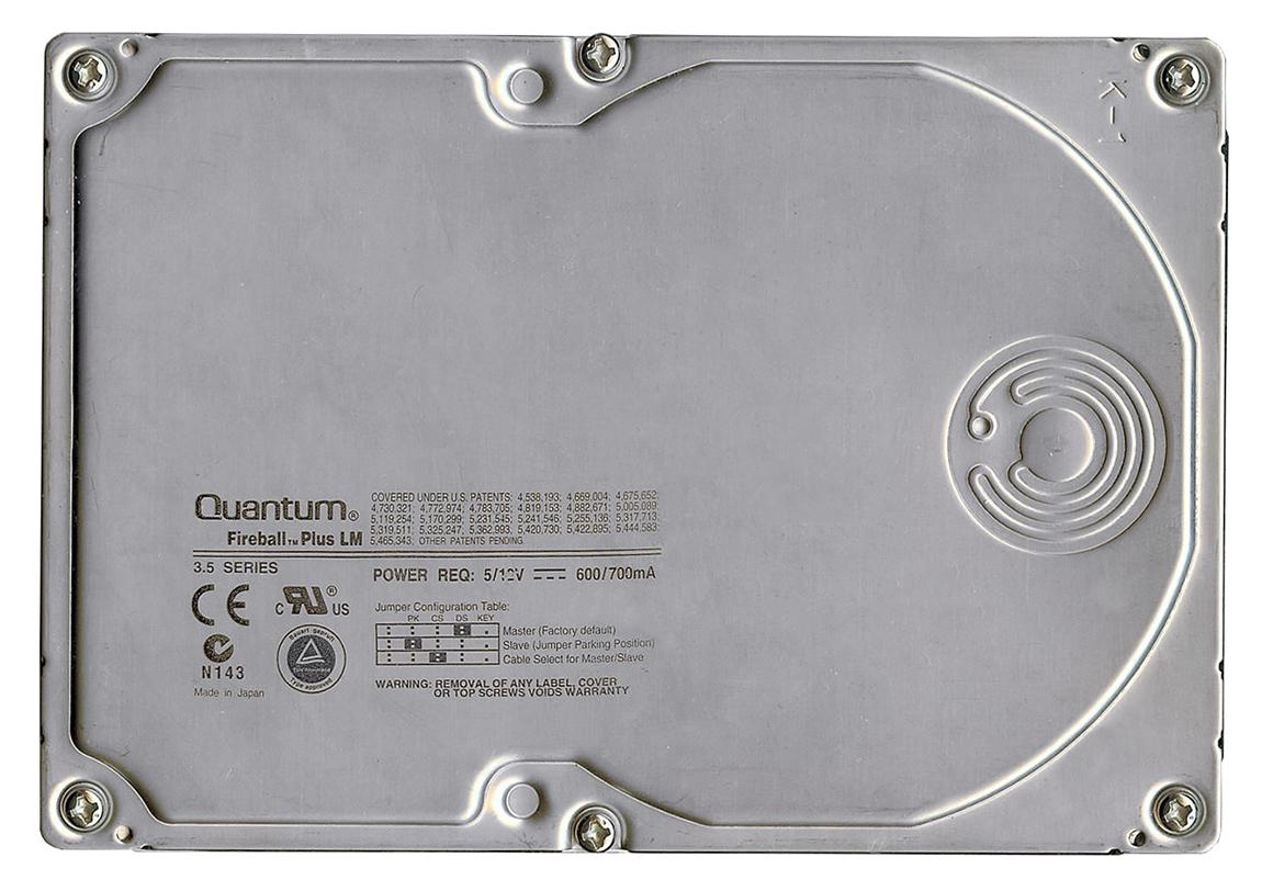 QMP15000LM-A Quantum Fireball Plus LM 15GB 7200RPM ATA-66 2MB Cache 3.5-inch Internal Hard Drive