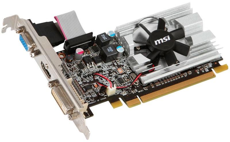 R6450-MD1GD3/LP-A1 MSI Radeon HD6450 1GB DDR3 64-Bit PCI Express x16 2.1 Video Graphics Card