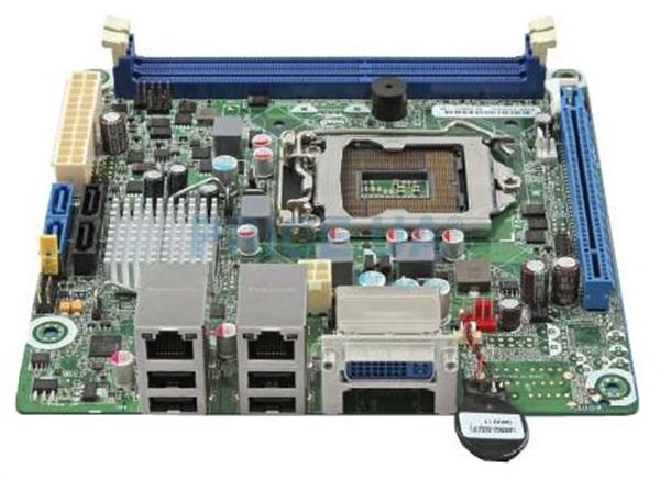 S1200KP Intel Socket LGA 1155 Intel C206 Chipset Intel Xeon/ Core i3/ Pentium/ Celeron Processors Support DDR3 2x DIMM 2x SATA 3.0Gb/s Mini-ITX Server Motherboard (Refurbished)
