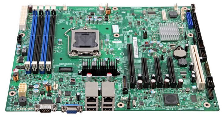 S1200V3RPS Intel Socket LGA 1150 Intel C222 Chipset Xeon E3-1200 v4 Processors Support DDR3 4x DIMM 6x SATA Micro-ATX Server Motherboard (Refurbished)
