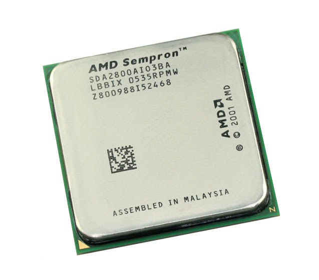 SDA2800AI03BA AMD Sempron 2800+ 1.80GHz 1600MHz FSB 256KB L2 Cache Socket 754 Mobile Processor