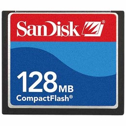SDCFB-128 SanDisk 128MB CompactFlash (CF) Memory Card