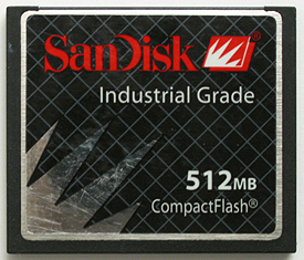 SDCFBI-512-201-80 SanDisk 512MB Industrial CompactFlash (CF) Memory Card