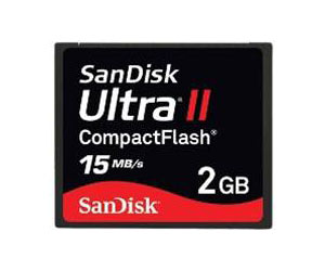 SDCFH-002G-P36 SanDisk Ultra II 2GB CompactFlash (CF) Memory Card