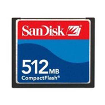 SDCFJ-512-388-J SanDisk 512MB CompactFlash (CF) Memory Card