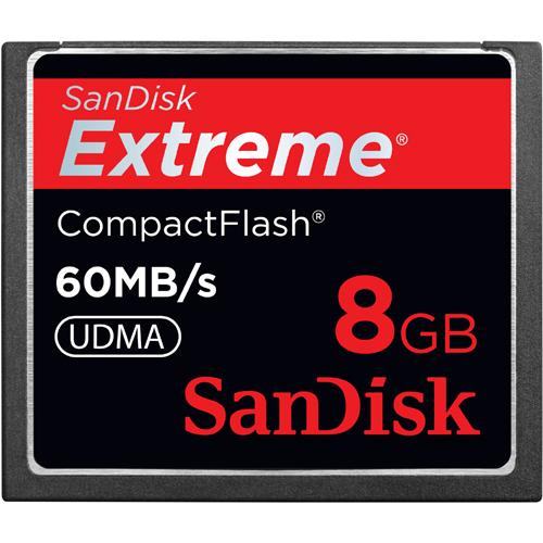 SDCFX-008G-A61-C3 SanDisk Extreme 8GB CompactFlash (CF) Memory Card