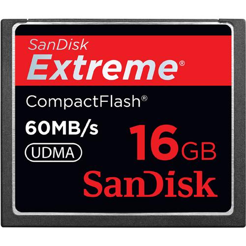 SDCFX-016G-A61-B2 SanDisk Extreme 16GB CompactFlash (CF) Memory Card