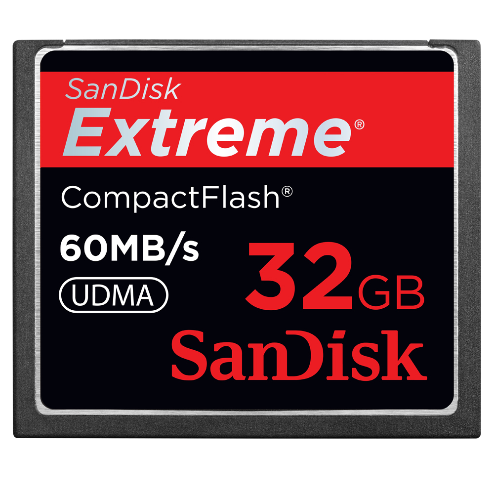 SDCFX-032G-A61 SanDisk Extreme 32GB CompactFlash (CF) Memory Card