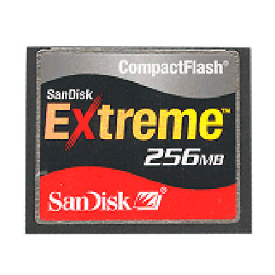 SDCFX-256 SanDisk 256MB Extreme CompactFlash (CF) Memory Card