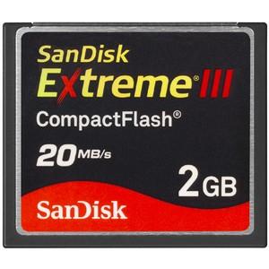 SDCFX3-002G-P21 Sandisk Extreme III 2GB CompactFlash (CF) Memory Card