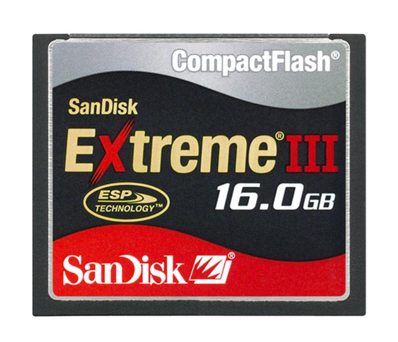 SDCFX3-016G-A31 SanDisk 16GB Extreme III CompactFlash (CF) Memory Card