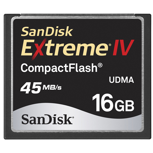 SDCFX4-016G-901 SanDisk 16GB CompactFlash Extreme IV Memory Card