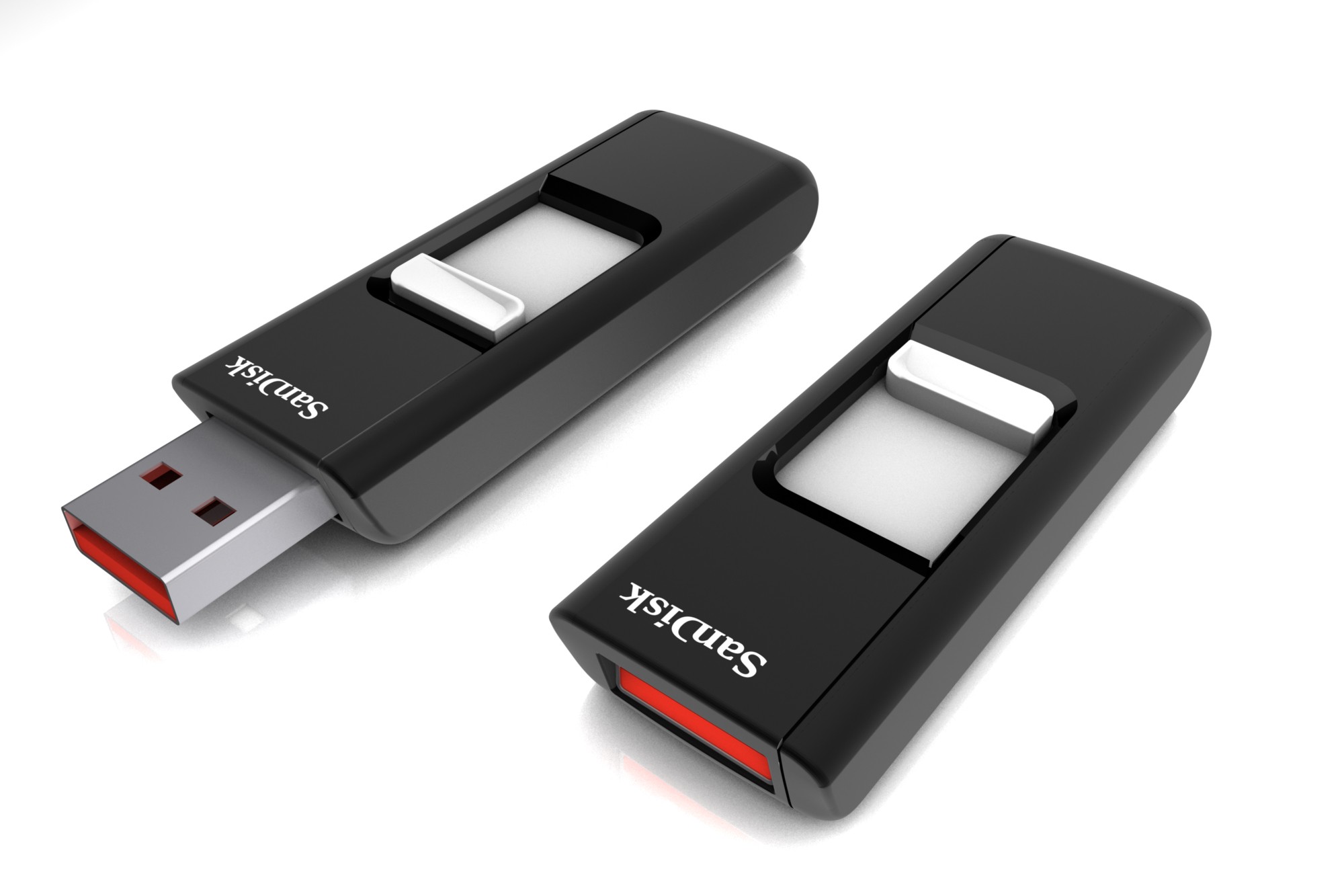 SDCZ36-064G-B35 SanDisk Cruzer 64GB USB 2.0 Flash Drive (Black / Red)