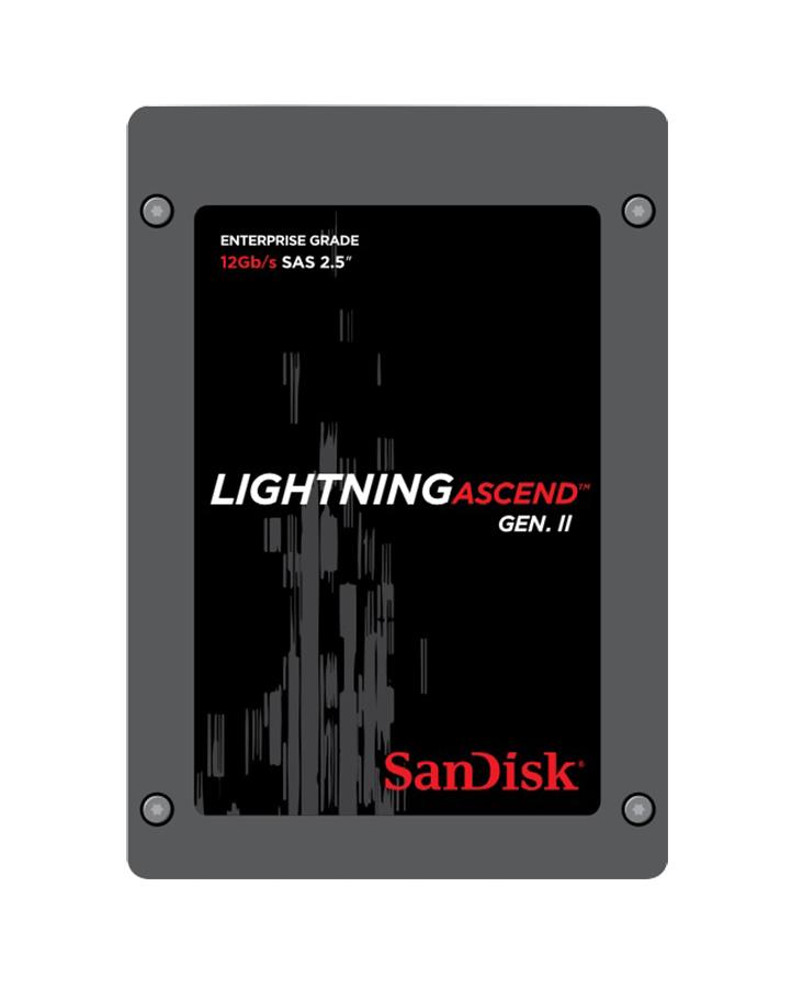 SDLTODKM-400G SanDisk Lightning Ascend Gen II 400GB eMLC SAS 12Gbps (SED / ISE) 2.5-inch Internal Solid State Drive (SSD)