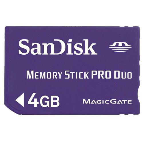 SDMSPD-4096-A11-BN1 Sandisk 4GB Ms Pro Duo Soft Lthr Ccase Red Dsc-bndl