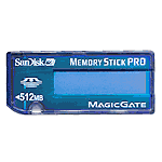 SDMSV-512 SanDisk 512MB Memory Stick PRO Card 512 MB