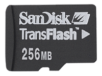 SDQCJP-256-A10M SanDisk 256MB TransFlash (Microsd) Memory Card