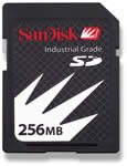 SDSDB-512-201-80 SanDisk 512MB Industrial Grade SecureDigital (SD) Flash Memory Card