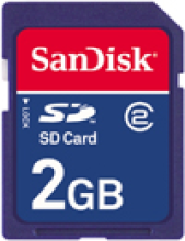 SDSDJ-2048 SanDisk 2GB Class 2 Secure Digital (SD) Flash Memory Card