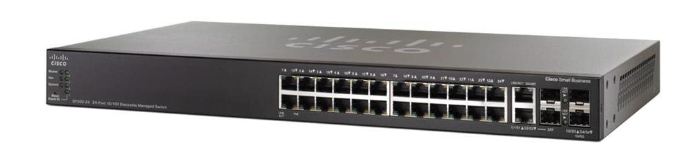 SG500X-24P Cisco SG500X 24-Ports 10/100/1000 RJ-45 PoE Manageable Stackable Layer3 Rack-mountable Switch with 4x 10 Gigabit SFP+ Ports (Refurbished)