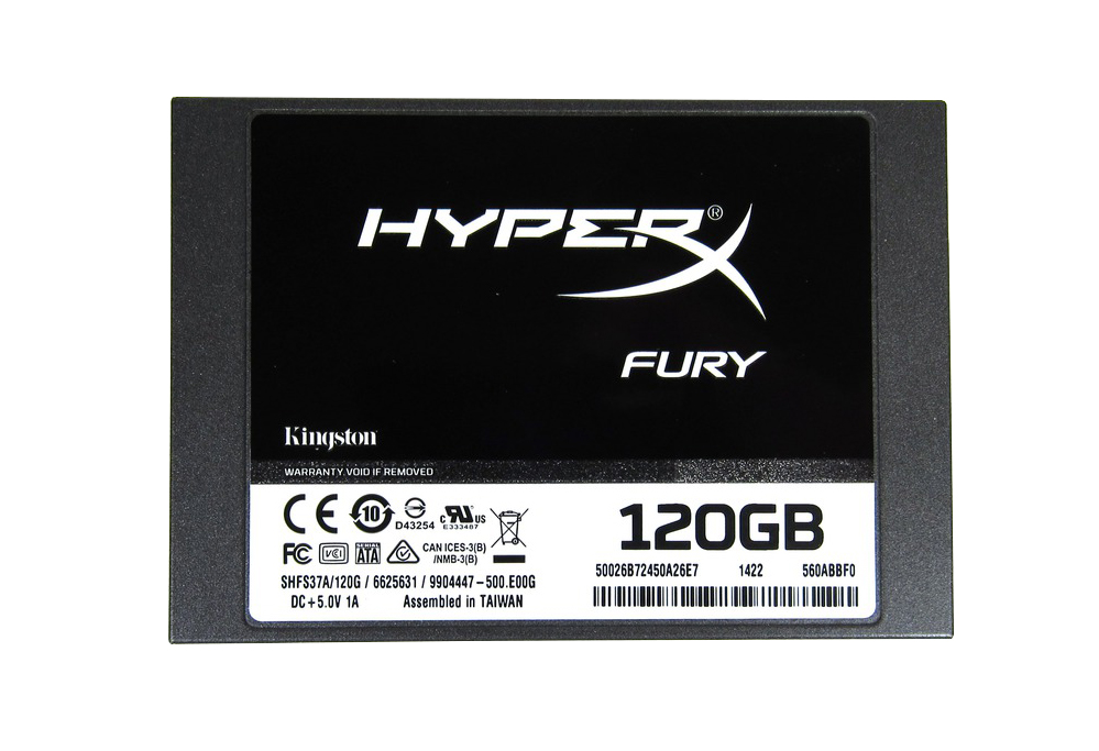 SHFS37A/120G Kingston HyperX FURY Series 120GB MLC SATA 6Gbps 2.5-inch Internal Solid State Drive (SSD)