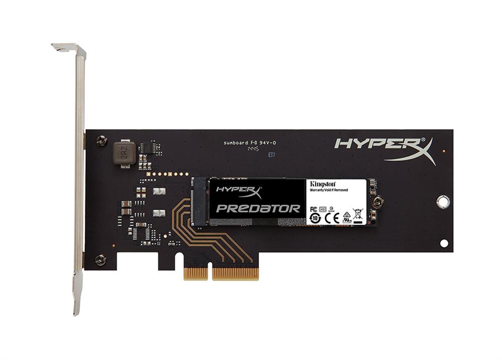 SHPM2280P2H/240G Kingston HyperX Predator Series 240GB MLC PCI Express 2.0 x4 M.2 2280 Internal Solid State Drive (SSD) with HH-HL Apdater
