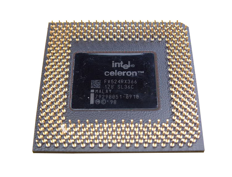 SL36C1 Intel Celeron 366MHz 66MHz FSB 128KB L2 Cache Socket PPGA370 Processor