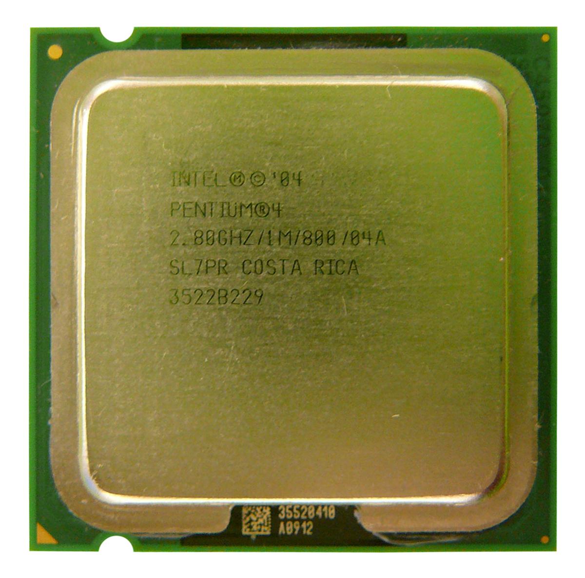SL7PR Intel Pentium 4 520J 2.80GHz 800MHz FSB 1MB L2 Cache Socket 775 Processor