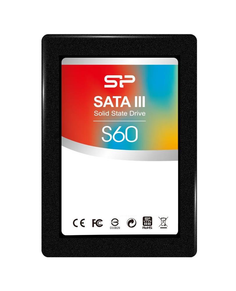 SP032GBSS3S60S25 Silicon Power Slim S60 32GB MLC SATA 6Gbps 2.5-inch Internal Solid State Drive (SSD)