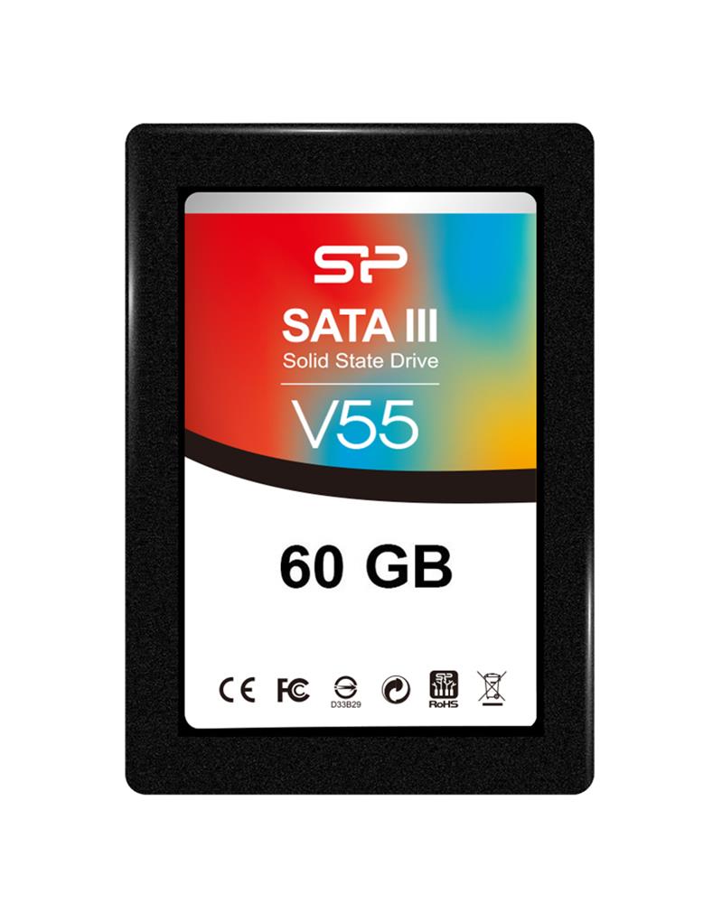 SP060GBSS3V55S25 Silicon Power Velox V55 60GB MLC SATA 6Gbps 2.5-inch Internal Solid State Drive (SSD)