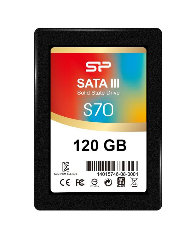 SP120GBSS3S70S25 Silicon Power Slim S70 120GB MLC SATA 6Gbps 2.5-inch Internal Solid State Drive (SSD)