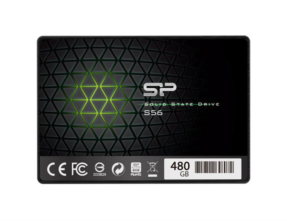 SP480GBSS3S56A25 Silicon Power Slim S56 480GB TLC SATA 6Gbps 2.5-inch Internal Solid State Drive (SSD)
