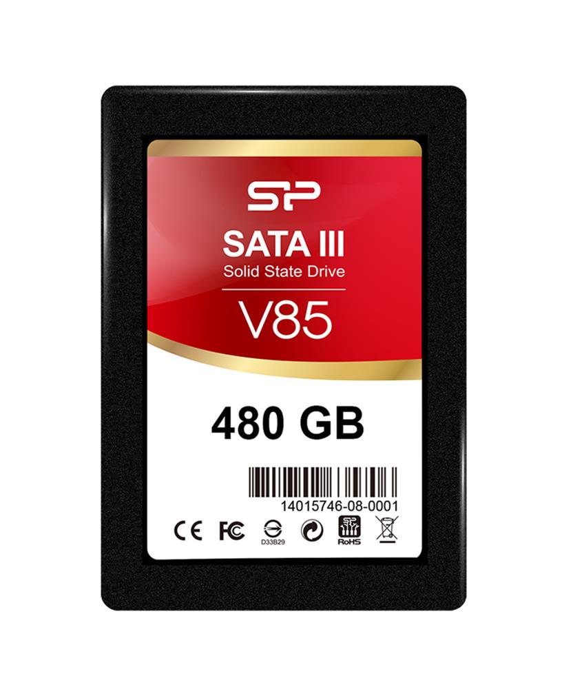 SP480GBSS3V85S25 Silicon Power Velox V85 480GB MLC SATA 6Gbps 2.5-inch Internal Solid State Drive (SSD)