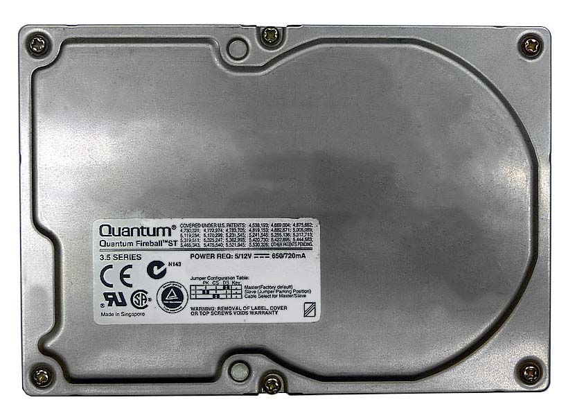 ST25A Quantum Fireball ST 2.5GB 5400RPM ATA-33 128KB Cache 3.5-inch Internal Hard Drive