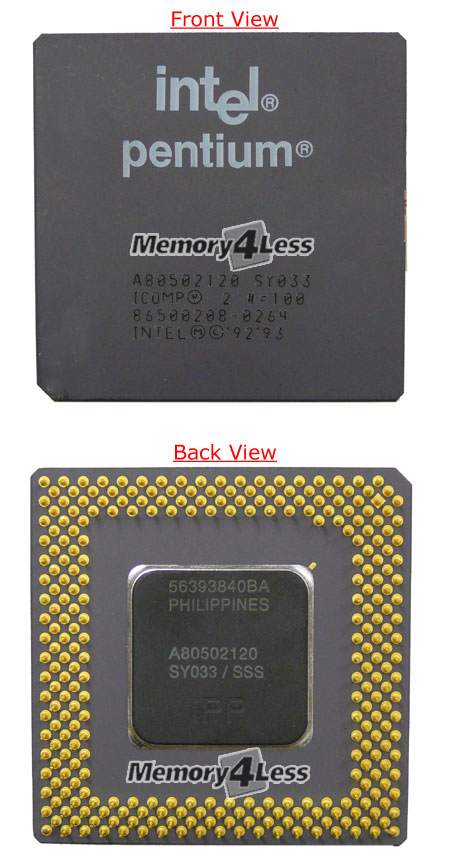 SY033 Intel Pentium 120MHz 60MHz FSB 8KB L1 Cache Socket SPGA296 Processor