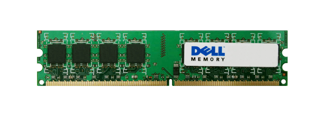 T2494 Dell 1GB PC2-3200 DDR2-400MHz non-ECC Unbuffered CL3 240-Pin DIMM Memory Module