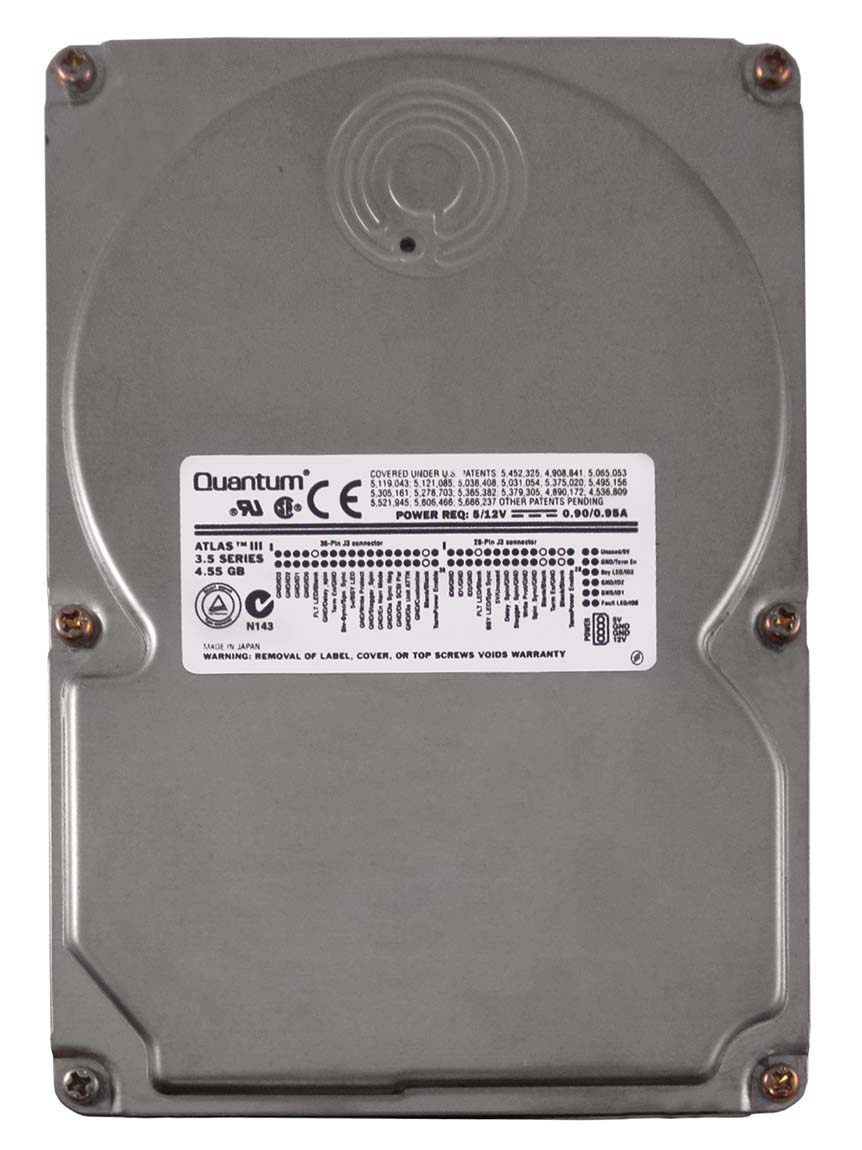TD18S476 Quantum Atlas III 18.2GB 7200RPM Ultra SCSI 50-Pin 1MB Cache 3.5-inch Internal Hard Drive