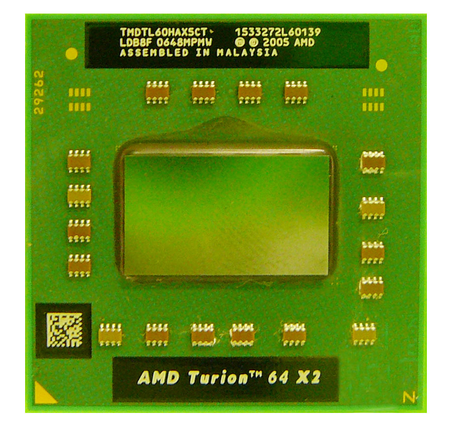 TMDTL60HAX5CT AMD Turion 64 X2 TL-60 Dual-Core 2.00GHz 1MB L2 Cache Socket S1 Mobile Processor