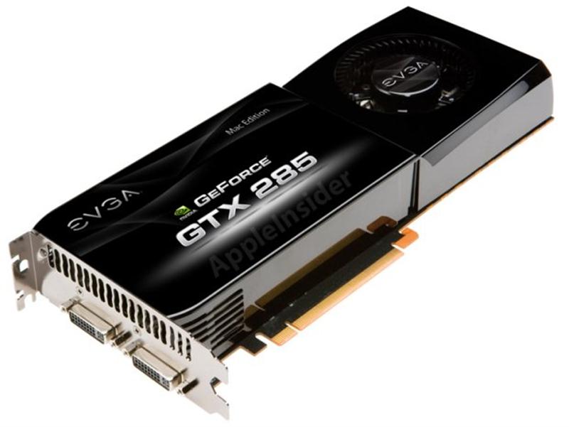 TW387ZM/A Apple GeForce GTX 285 1GB GDDR3 PCI Express 2.0 Dual-link DVI-I Ports Video Graphics Card