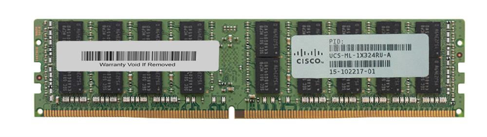 UCS-ML-1X324RU-A Cisco 32GB PC4-17000 DDR4-2133MHz Registered ECC CL15 288-Pin Load Reduced DIMM 1.2V Quad Rank Memory Module