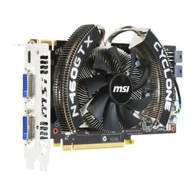 V232-014R MSI GeForce GTX 460 Cyclone 1GB GDDR5 2x DVI mini-HDMI Video Graphics Card