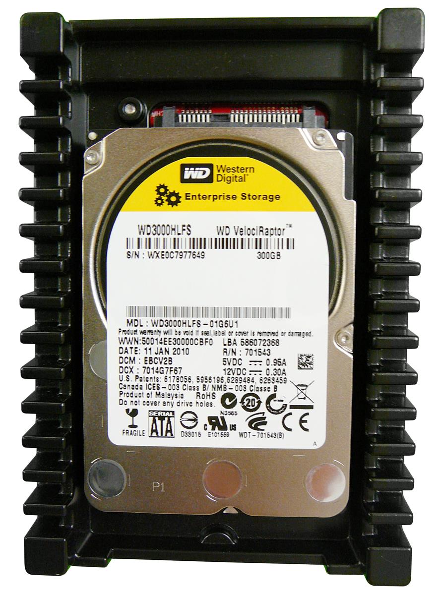 WD3000HLFS-01G6U1 Western Digital VelociRaptor 300GB 10000RPM SATA 3Gbps 16MB Cache 3.5-inch Internal Hard Drive