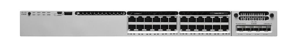 WS-C3850-24P-L Cisco Catalyst 3850 24-Ports 10/100/1000Base-T RJ-45 PoE+ Manageable Layer2 Rack-mountable 1U Switch (Refurbished)