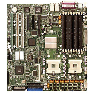 X6DH8-G2-O SuperMicro X6DH8-G2 Dual Socket FC-mPGA4 Intel E7520 Chipset Dual 64-Bit Intel Processors Support DDR2 8x DIMM 2x SATA Extended-ATX Server Motherboard (Refurbished)