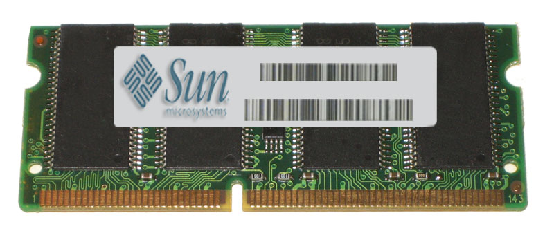 X7044A Sun 256MB PC100 100MHz non-ECC Unbuffered CL2 144-Pin SoDimm Memory Module