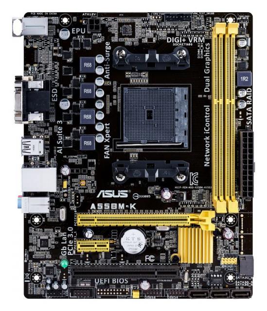 90MB0I20-M0EAY0 ASUS Socket FM2+ AMD A55 Chipset AMD Athlon/ A-Series Processors Support DDR3 2x DIMM 4x SATA 3.0Gb/s Micro-ATX Motherboard (Refurbished)