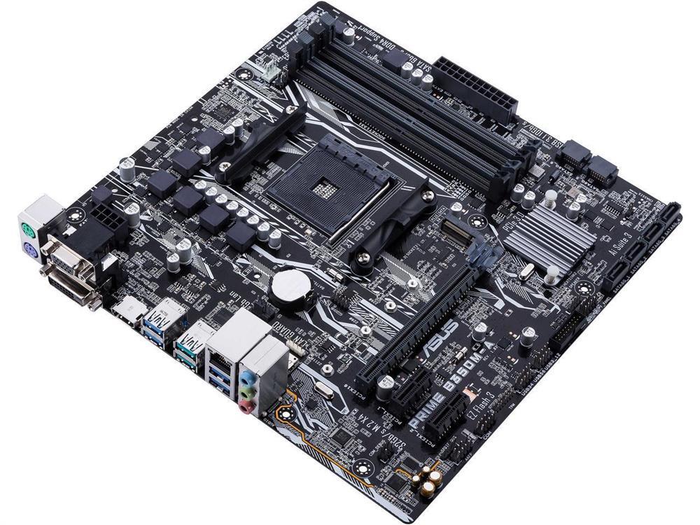 PRIMEB350M-A/CSM ASUS Socket AM4 AMD B350 Chipset AMD Ryzen 7th Generation A-Series/ Athlon Processors Support DDR4 4x DIMM 4x SATA 6.0Gb/s Micro-ATX Motherboard (Refurbished)