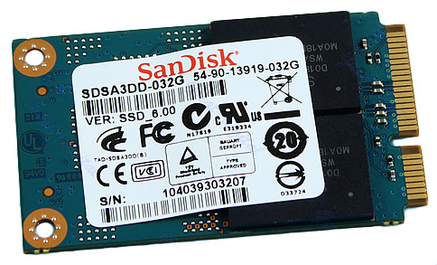 SDSA3DD-032G SanDisk 32GB SATA 3Gbps mSATA Internal Solid State Drive (SSD)