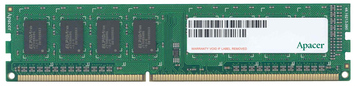 AU02GFA33C9NBGC Apacer 2GB PC3-10600 DDR3-1333MHz non-ECC Unbuffered CL9 240-Pin DIMM Dual Rank Memory Module